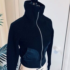LULULEMON Black Fuzzy Soft Sherpa Jacket
